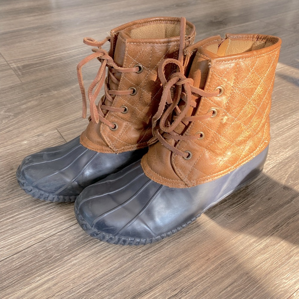 Steve Madden Youth Winter Waterproof Duck Zip Boot Sz. 4